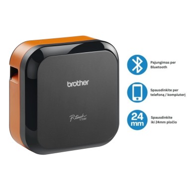 Brother PT-E720BT etikečių spausdintuvas kabeliams Brother PT-E720BT ženklinimo aparatas su Bluetooth