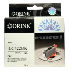 Brother LC422XLBK (XL) juoda rašalo kasetė – Premium