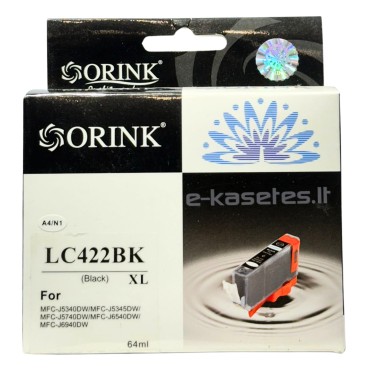 Kasetė Brother LC422XLBK Premium