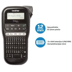 Etikečių spausdintuvas Brother PT-H110 (rankinis)