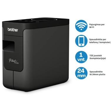 Brother PT-P750W profesionalus etikečių spausdintuvas su Wi-Fi