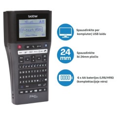 Etikečių spausdintuvas Brother PT-H500 Etikečių spausdintuvas Brother PT-H500