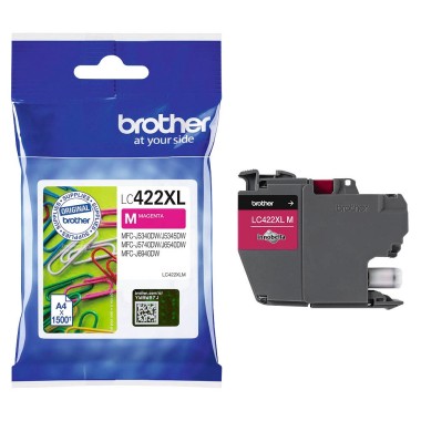 Brother LC422XLM (XL) raudona kasetė – Originali