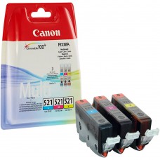 Kasetės Canon CLI-521C / M / Y Rinkinys OEM
