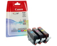 Kasetės Canon CLI-521C / M / Y Rinkinys OEM