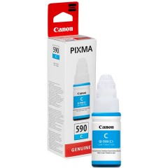 Canon GI-590 C (1604C001) mėlynas rašalas, 70 ml – Originalus