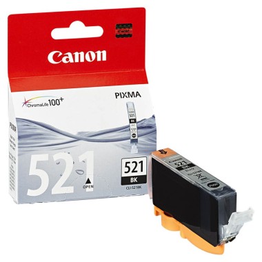 Kasetė Canon CLI-521BK (2933B001), black – Originali