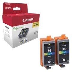 Kasečių rinkinys Canon CLI-36 (1511B025), spalvotas, 2 vnt. – Originalus Kasečių rinkinys Canon CLI-36 (1511B025), spalvotas, 2 vnt. – Originalus