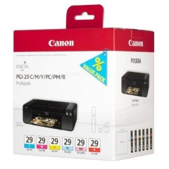 Kasečių rinkinys Canon PGI-29 C/M/Y/PC/PM/R (4873B005), 6 vnt. – Originalus