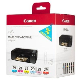 Kasečių rinkinys Canon PGI-29 C/M/Y/PC/PM/R (4873B005), 6 vnt. – Originalus