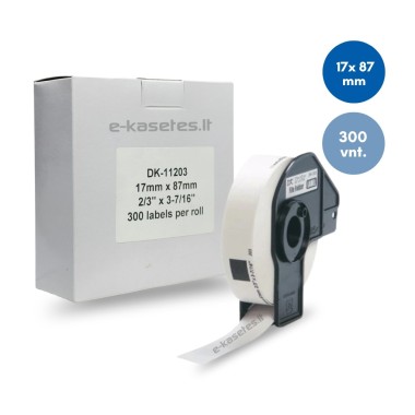 Brother DK-11203 lipni etikečių juostelė (balta, 17x87 mm) – Eco