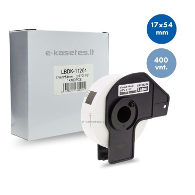 Brother DK-11204 lipni etikečių juostelė (balta, 17x54 mm) – Eco