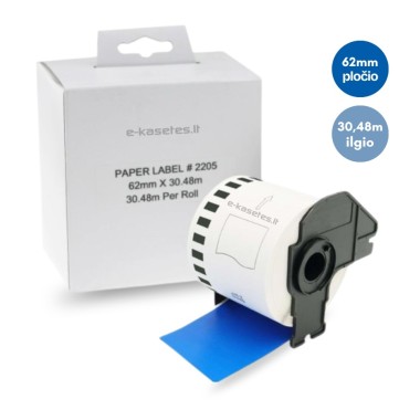 Lipni juostelė Brother DK-22205 62mm. (mėlyna) ECO