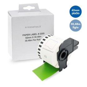Brother DK-22205 lipni etikečių juostelė (žalia, 62 mm) – Eco Brother DK-22205 lipni etikečių juostelė (žalia, 62 mm) – Eco