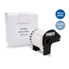 Brother DK-22225 lipni etikečių juostelė (balta, 38 mm) – Eco