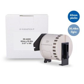 Brother DK-44205 lipni etikečių juostelė (balta nuimama, 62 mm) – Eco