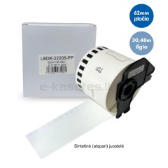 Brother DK-22205 lipni etikečių juostelė  (balta atspari , 62 mm) – Eco