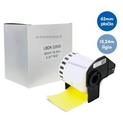 Brother DK-22606 lipni etikečių juostelė (geltona, 62 mm) – Eco