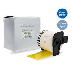 Brother DK-44605 lipni etikečių juostelė (geltona nuimama, 62 mm) – Eco