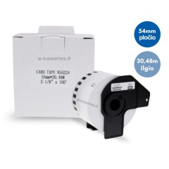 Brother DK-N55224 nelipni etikečių juostelė (balta, 54 mm) – Eco