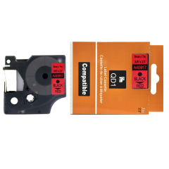 Dymo D1 40917 lipni juostelė (9 mm, juoda ant raudonos) – Eco