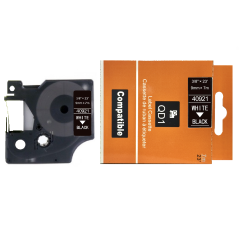 Dymo D1 40921 lipni juostelė (9 mm, balta ant juodos) – Eco