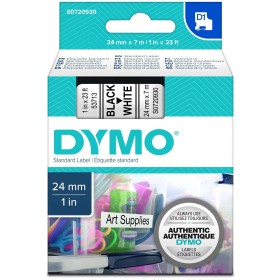 Lipni juostelė Dymo D1 53713, 24mm. (Juoda / Balta) OEM