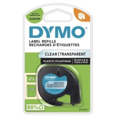 Lipni juostelė DYMO LetraTag 12267, 12mm. (skaidri) – Originali