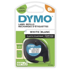 DYMO LetraTag 91201 lipni juostelė (12 mm, juoda ant baltos) – Originali
