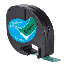 DYMO LetraTag 91204 lipni juostelė (12 mm, juoda ant žalios) – Eco