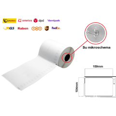 DYMO LabelWriter etiketės 104x159 mm (S0904980) su mikroschema – ECO
