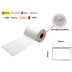DYMO LabelWriter etiketės 104x159 mm (S0904980) su mikroschema – ECO