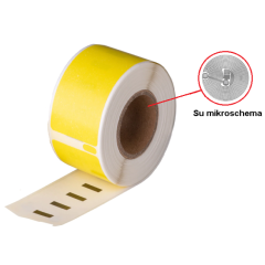 Lipni juostelė DYMO LW (S0722370) 28x89mm (Geltona) su mikroschema