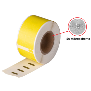 Lipni juostelė DYMO LW (S0722370) 28x89mm (Geltona) su mikroschema