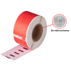 Lipni juostelė DYMO LW (S0722370) 28x89mm (Raudona) su mikroschema