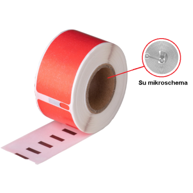 Lipni juostelė DYMO LW (S0722370) 28x89mm (Raudona) su mikroschema