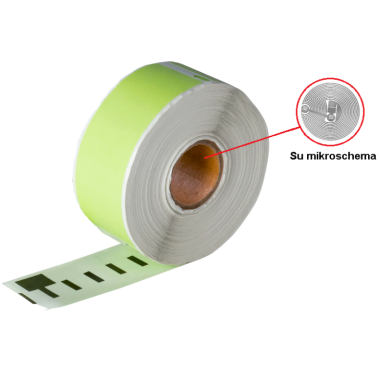 Lipni juostelė DYMO LW (S0722370) 28x89mm (Žalia) su mikroschema