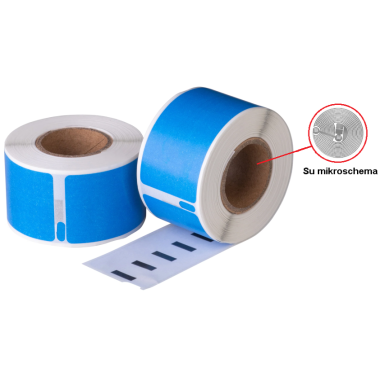 Lipni juostelė DYMO LW (S0722400) 36x89mm (Mėlyna) su mikroschema