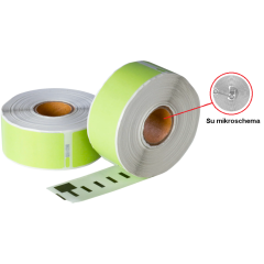 Lipnios etiketės DYMO 99012 (S0722400) 89 × 36 mm, žalios, su RFID – ECO