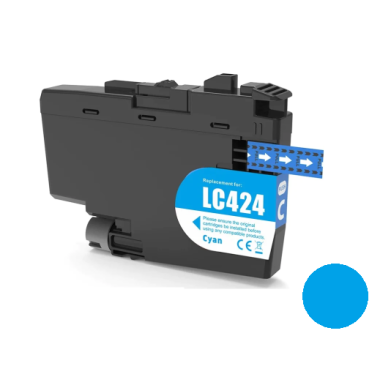 Kasetė Brother LC424C mėlyna – ECO