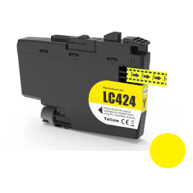 Kasetė Brother LC424Y geltona – ECO