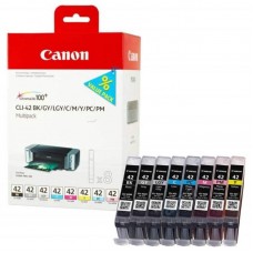 Kasetė Canon CLI-42 BK/GY/LG/C/M/Y/PC/PM Multipack