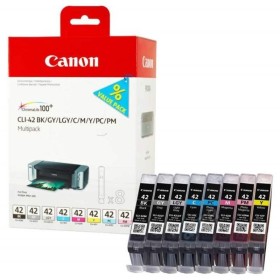 Kasetė Canon CLI-42 BK/GY/LG/C/M/Y/PC/PM Multipack