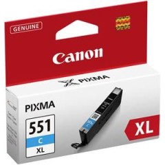 Kasetė Canon CLI-551XL C (6444B001) Mėlyna – Originali Kasetė Canon CLI-551XL C (6444B001) Mėlyna – Originali