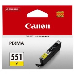 Kasetė Canon CLI-551 Y (6499B001) Geltona – Originali Kasetė Canon CLI-551 Y (6499B001) Geltona – Originali