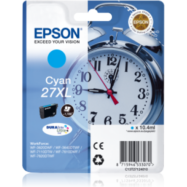 Kasetė Epson 27XL C T2712 OEM