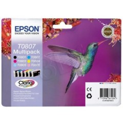 Kasetė Epson T0807 MULTI PACK OEM 