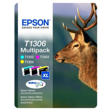 Epson T1306 C/M/Y kasečių rinkinys – Originalus