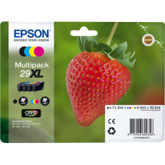 Kasečių rinkinys Epson 29XL BK/C/M/Y (C13T29964012), 4 vnt. – Originalus