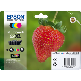 Kasečių rinkinys Epson 29XL BK/C/M/Y (C13T29964012), 4 vnt. – Originalus